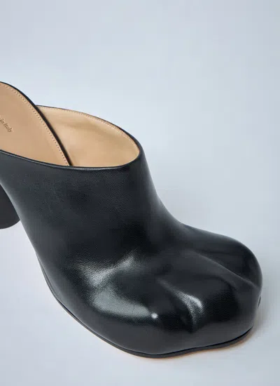 Jw Anderson Black Nappa Leather Paw Mules