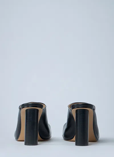 Jw Anderson Black Nappa Leather Paw Mules