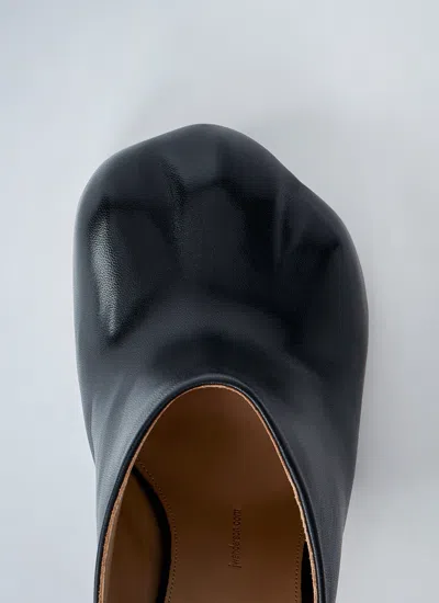Jw Anderson Black Nappa Leather Paw Mules
