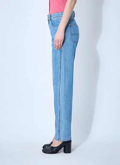 Jw Anderson Women Twisted Denim Jeans In Blue