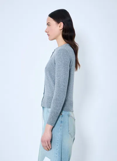 Maison Margiela Women Wool Cardigan In Gray