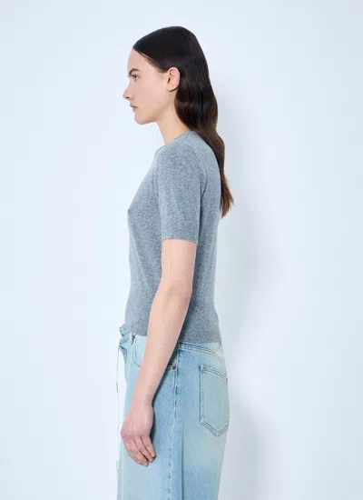 Maison Margiela Women's Short Sleeve Sweater In Gray