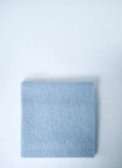 Marni Women Fringed Wool Scarf In Blue