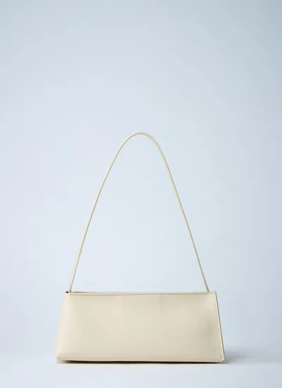 Marni Borsa A Spalla Museo Baguette In Pelle Crema
