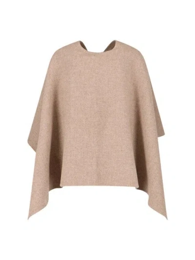 Max Mara Cape "serra" In Brown