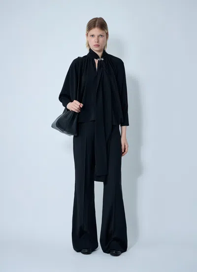 Max Mara Women Tailored Wool Pants In Black