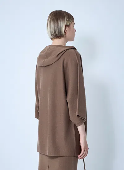 Max Mara Women Wool Cardigan In Brown