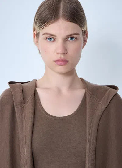 Max Mara Women Wool Cardigan In Brown
