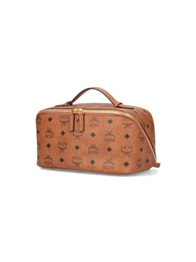 Mcm Rectangular Shape Side Strap Top Handle
