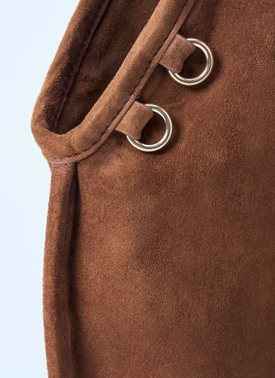 Miu Miu Women Suede Handbag With Tassels