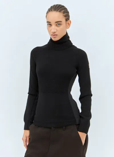 Moncler Grenoble Women Wool Turtleneck Jumper In Black