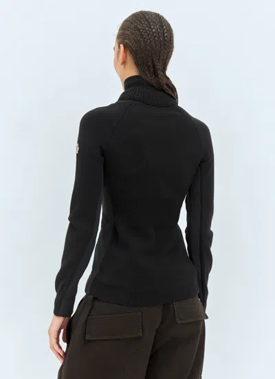 Moncler Grenoble Women Wool Turtleneck Jumper In Black