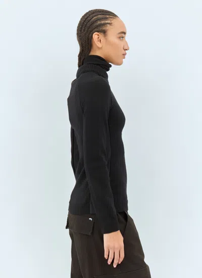 Moncler Grenoble Women Wool Turtleneck Jumper In Black