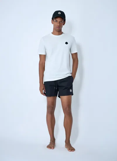 Moncler Swim Boxer Shorts In Blue