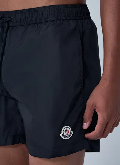 Moncler Swim Boxer Shorts In Blue