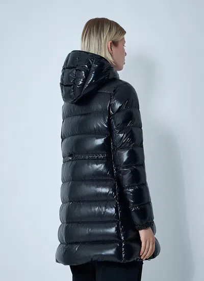 Moncler Women Courcelles Long Down Coat In Black