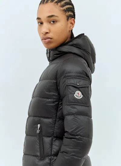 Moncler Women Gles Hooded Short Down Jacket In Black