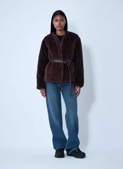 Moncler Women Jouillat Down Jacket In Brown
