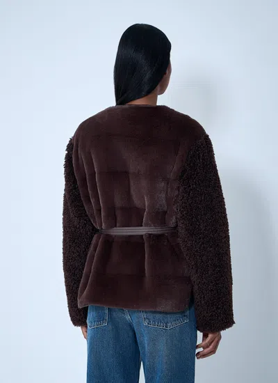 Moncler Women Jouillat Down Jacket In Brown