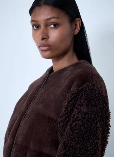 Moncler Women Jouillat Down Jacket In Brown