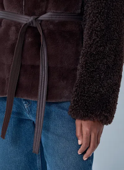 Moncler Women Jouillat Down Jacket In Brown