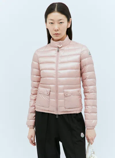 Moncler Women Lans Short Down Jacket In Pink