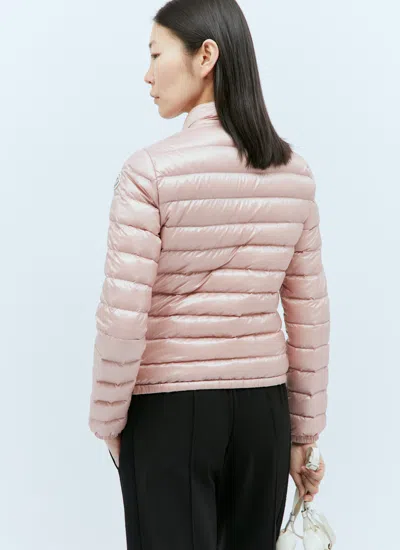 Moncler Women Lans Short Down Jacket In Pink