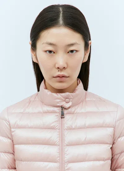 Moncler Women Lans Short Down Jacket In Pink