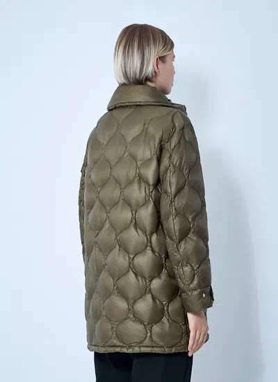 Moncler Women Lombi Short Parker Jacket In Green