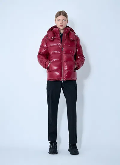 Moncler Women Maire Hooded Short Down Jacket In Red