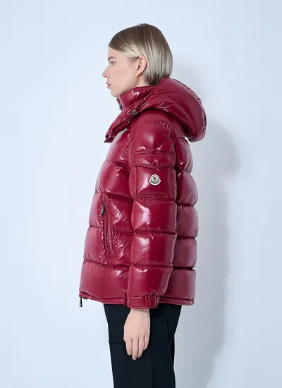 Moncler Women Maire Hooded Short Down Jacket In Red