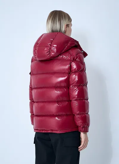 Moncler Women Maire Hooded Short Down Jacket In Red