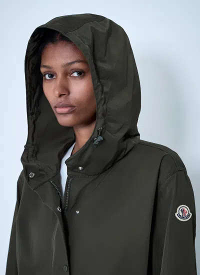 Moncler Women Noizay Short Parka Jacket In Green