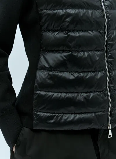Moncler Women Padded Zip-up Cardigan In Blue