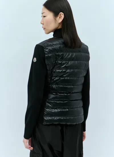 Moncler Women Padded Zip-up Cardigan In Blue