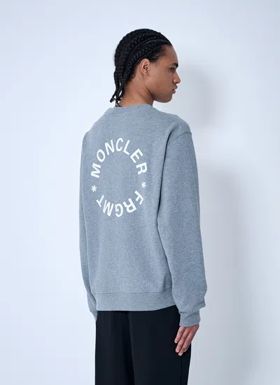 Moncler X Frgmt Hiroshi Fujiwara Men Logo Motif Sweatshirt In Blue
