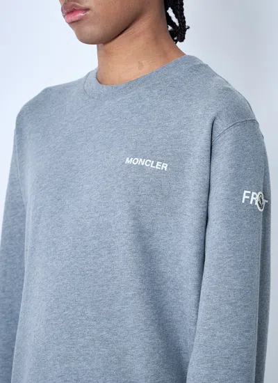 Moncler X Frgmt Hiroshi Fujiwara Men Logo Motif Sweatshirt In Blue