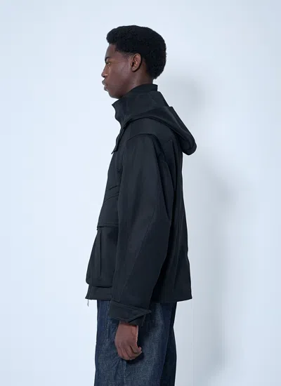 Mugler Men Heavy-duty Cotton Jacket In Black