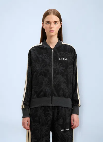 Palm Angels Women Palm Jacquard Track Jacket In Black