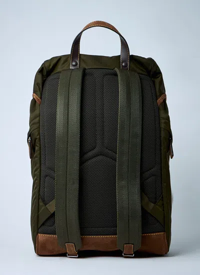 Prada Nylon Backpack With Adjustable Shoulder Straps In Green