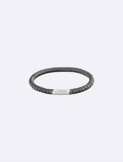 Calvin Klein Men's Contoured Bubbles Bracelet In Black