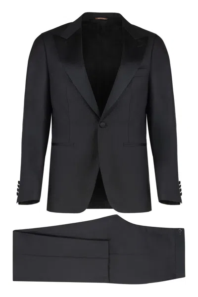 Canali Wool Two-pieces Suit In Black