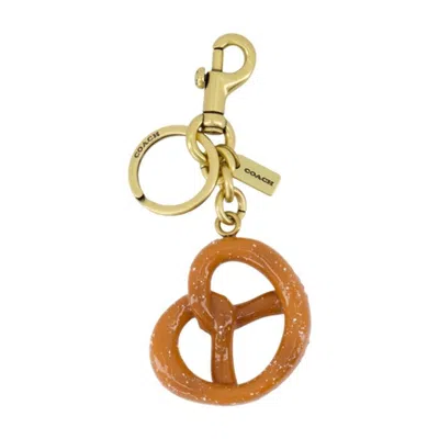 Coach Kleiner Taschenanhänger Brezel In Gold