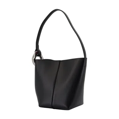 Jw Anderson The Jwa Corner Small Shoulder Bag In Black