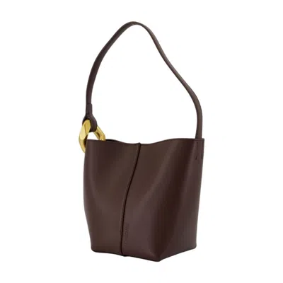 Jw Anderson Borsa A Spalla In Pelle Marrone  Donna