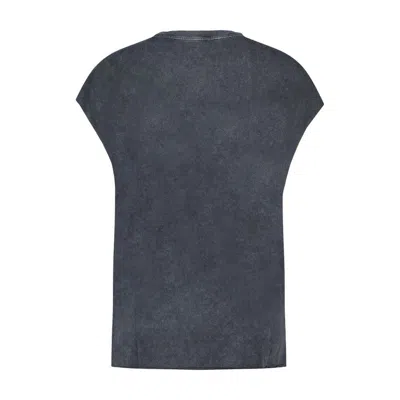 Zadig & Voltaire Zadig&voltaire Cloe Hc Skull Strass T-shirt In Gray