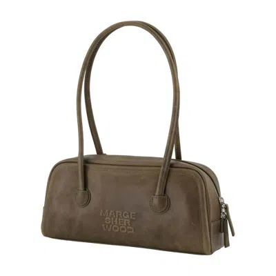 Margesherwood Soft Baguette Shoulder Bag In Green