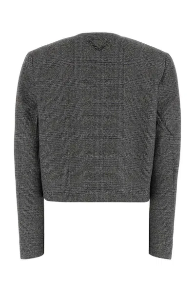 Prada Jackets And Vests In Gray