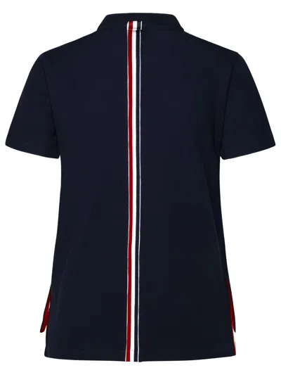 Thom Browne Cotton T-shirt In Blue