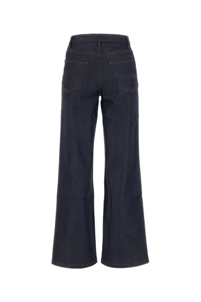 Apc Elisabeth Wide-leg Jeans In Blue